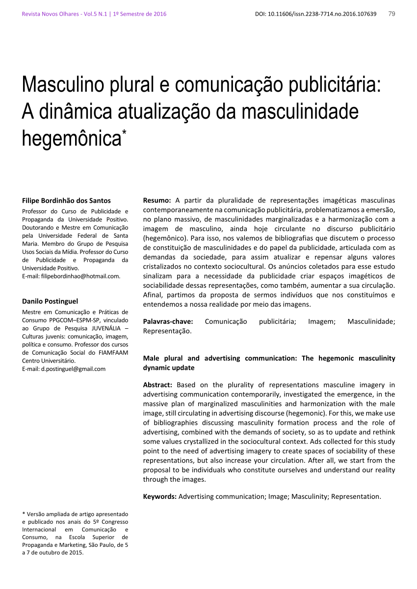 PDF) APONTAMENTOS SOBRE HOMOSSEXUALIDADE, NEGRITUDE MASCULINA E