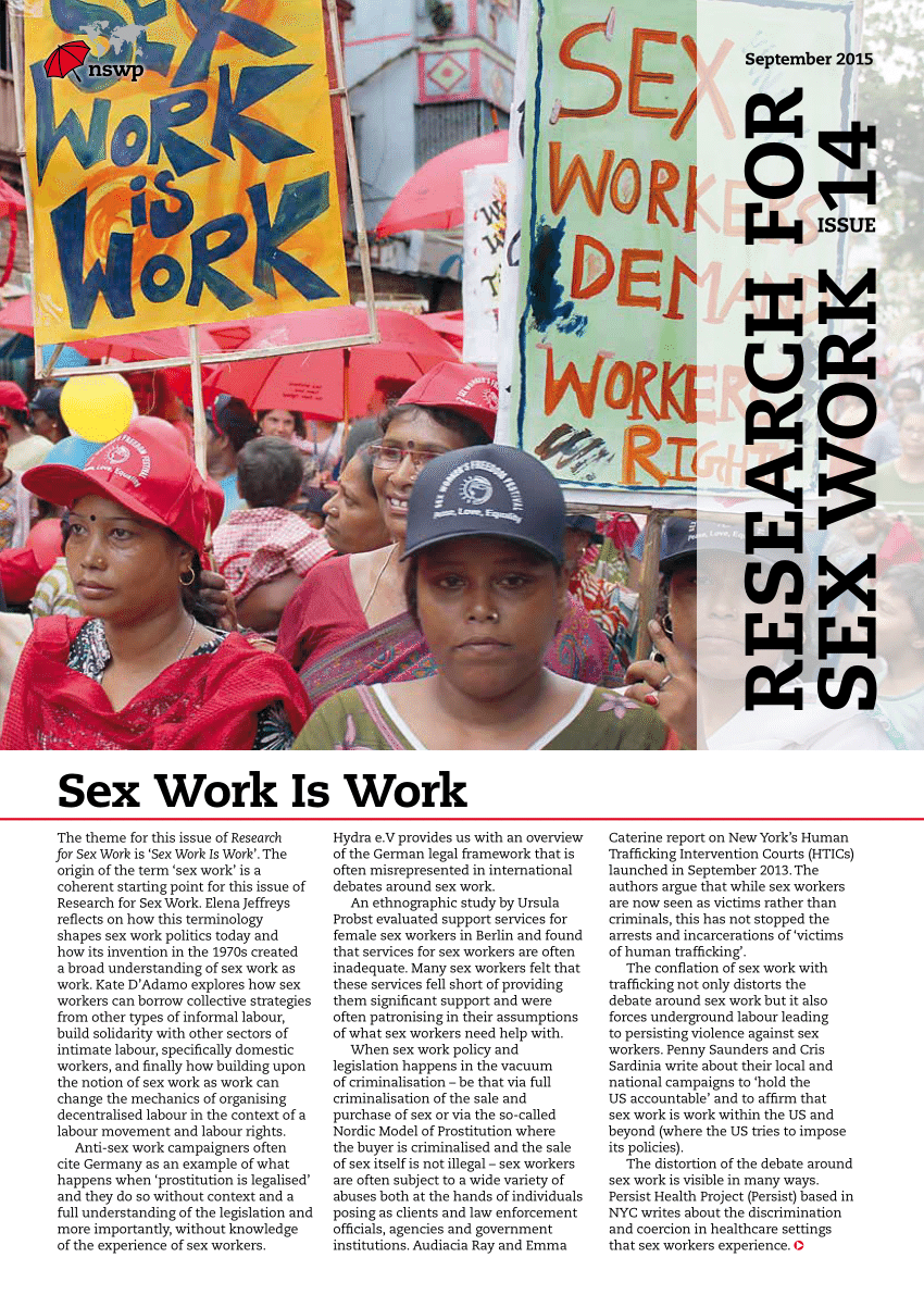 Pdf Sex Worker Politics And The Term Sex Work 