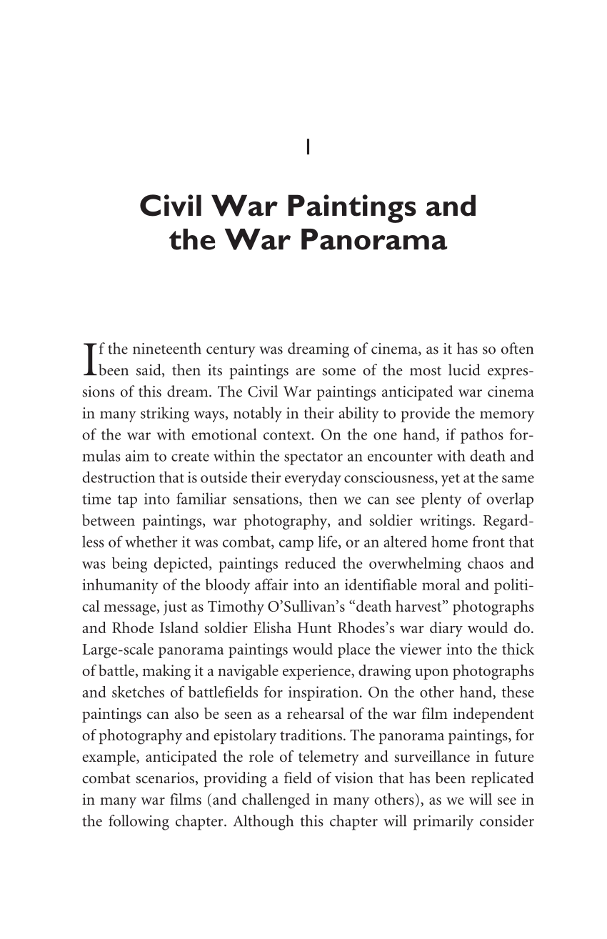 (PDF) Civil War Paintings and the War Panorama