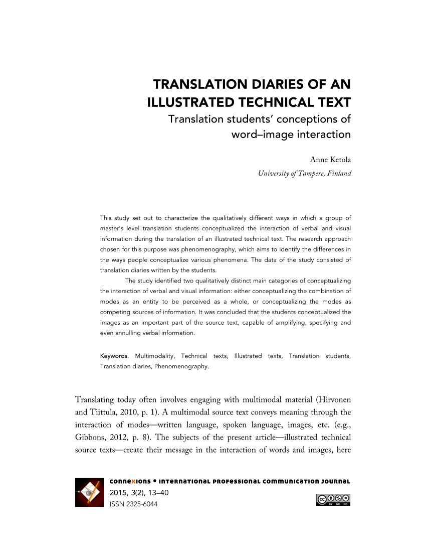 technical translation thesis