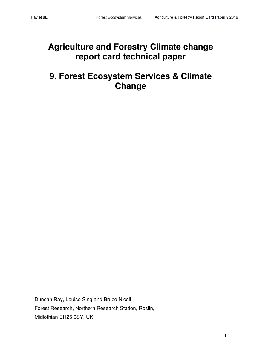 forest service research paper