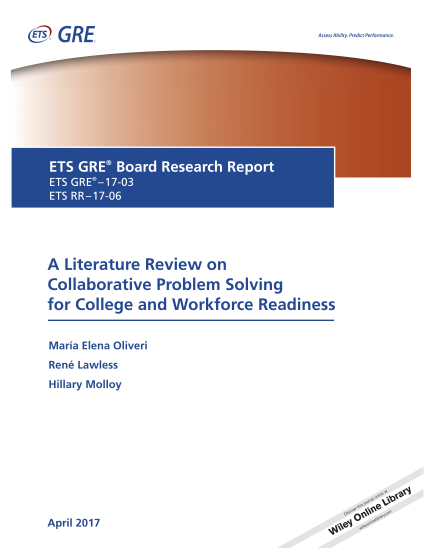 literature review on problem solving skills