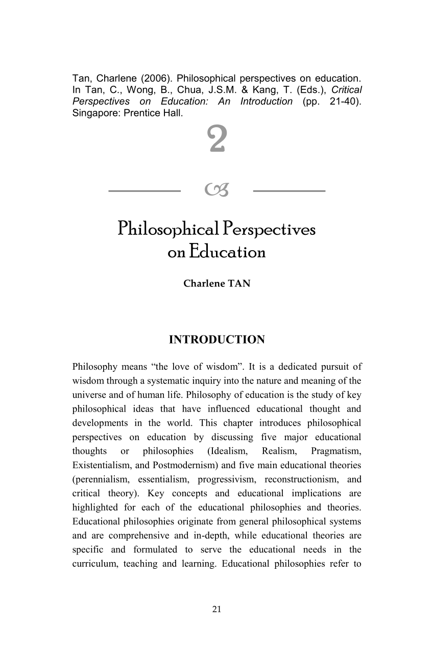 how to make your own philosophy of education