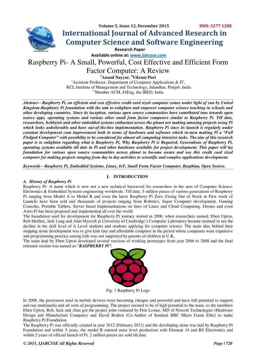 Introduction to Raspberry Pi: History, Hardware, and Software - Technical  Articles