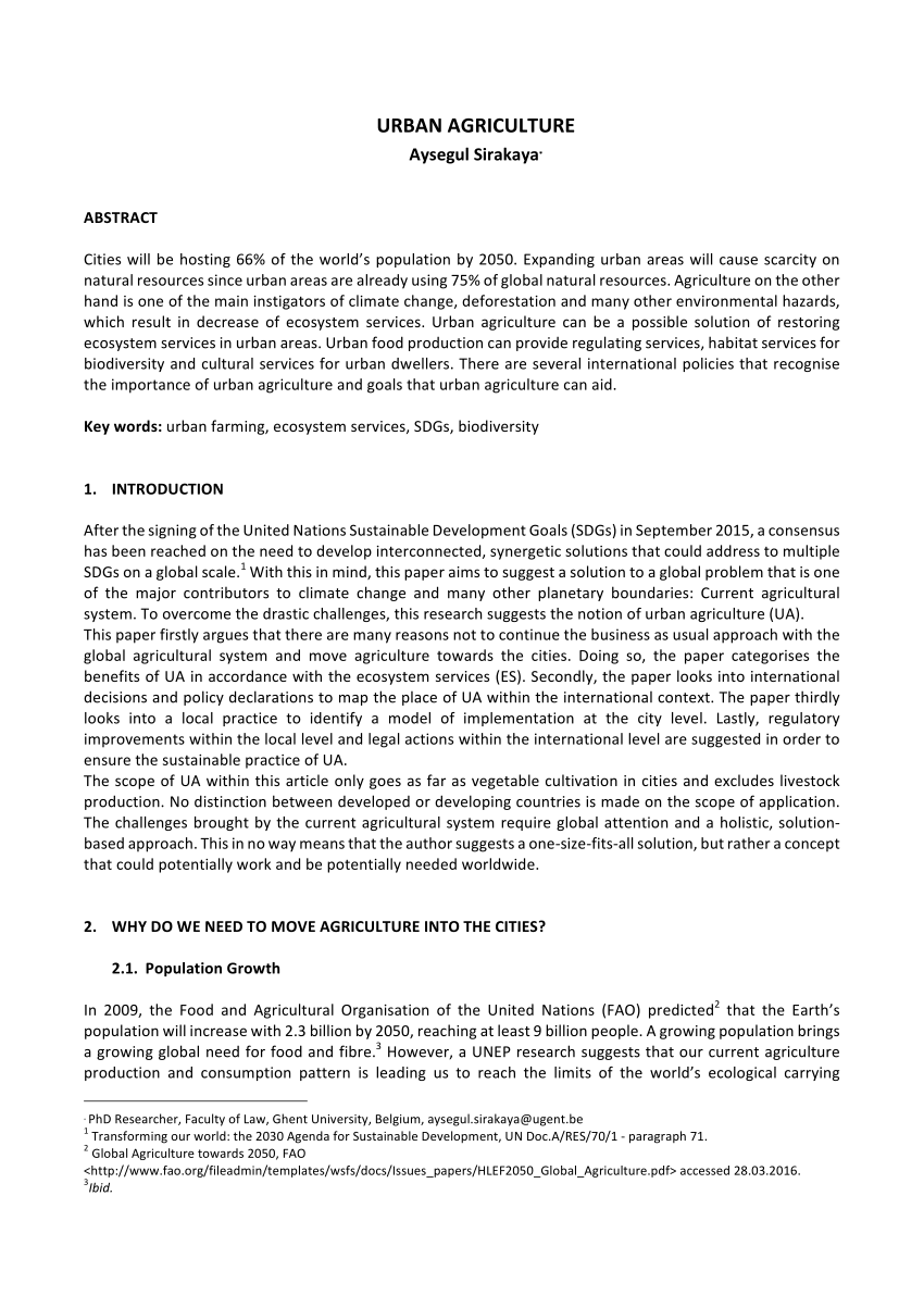 urban farming research paper pdf