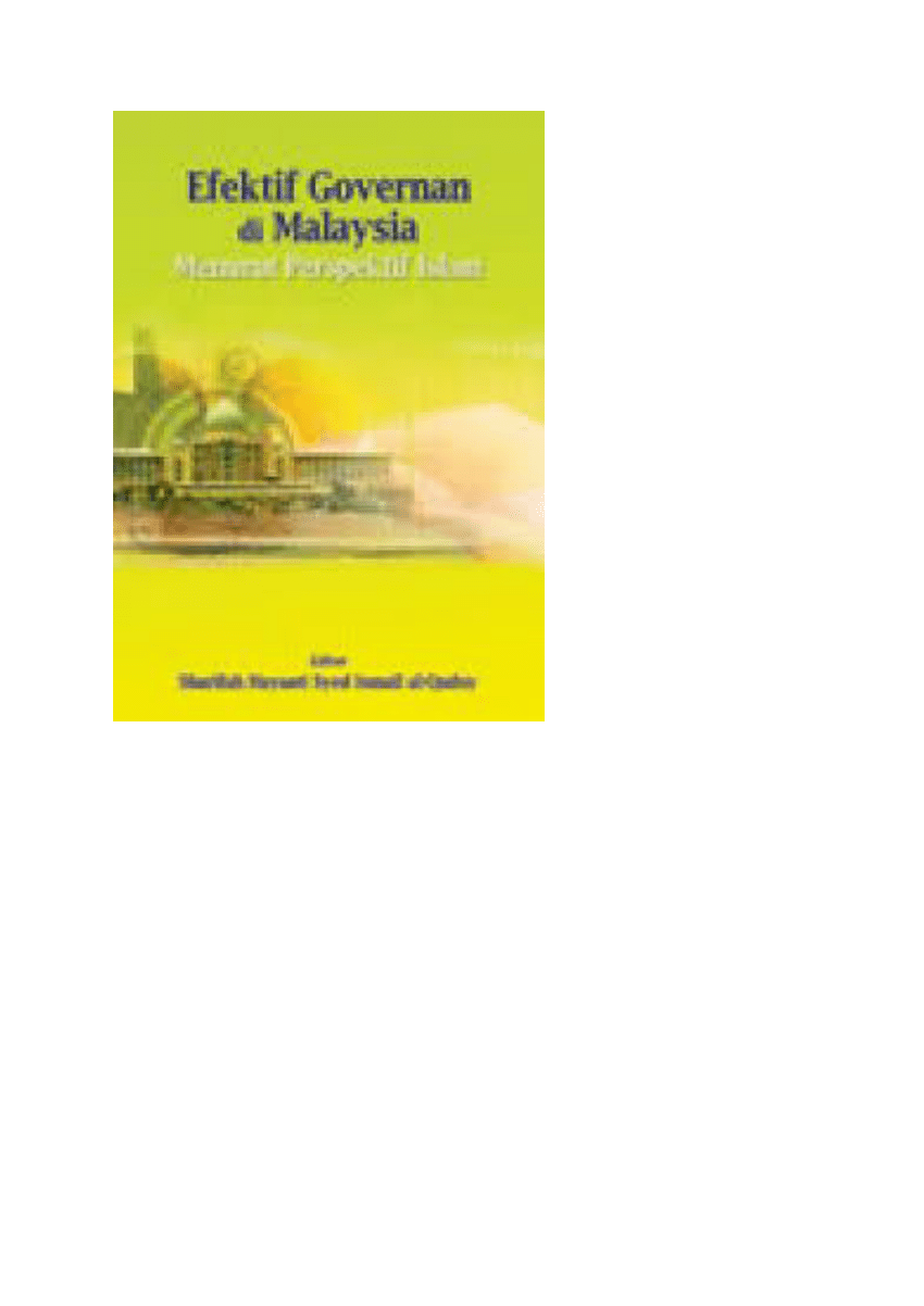 Pdf Efektif Governan Di Malaysiamenurut Perspektif Islam