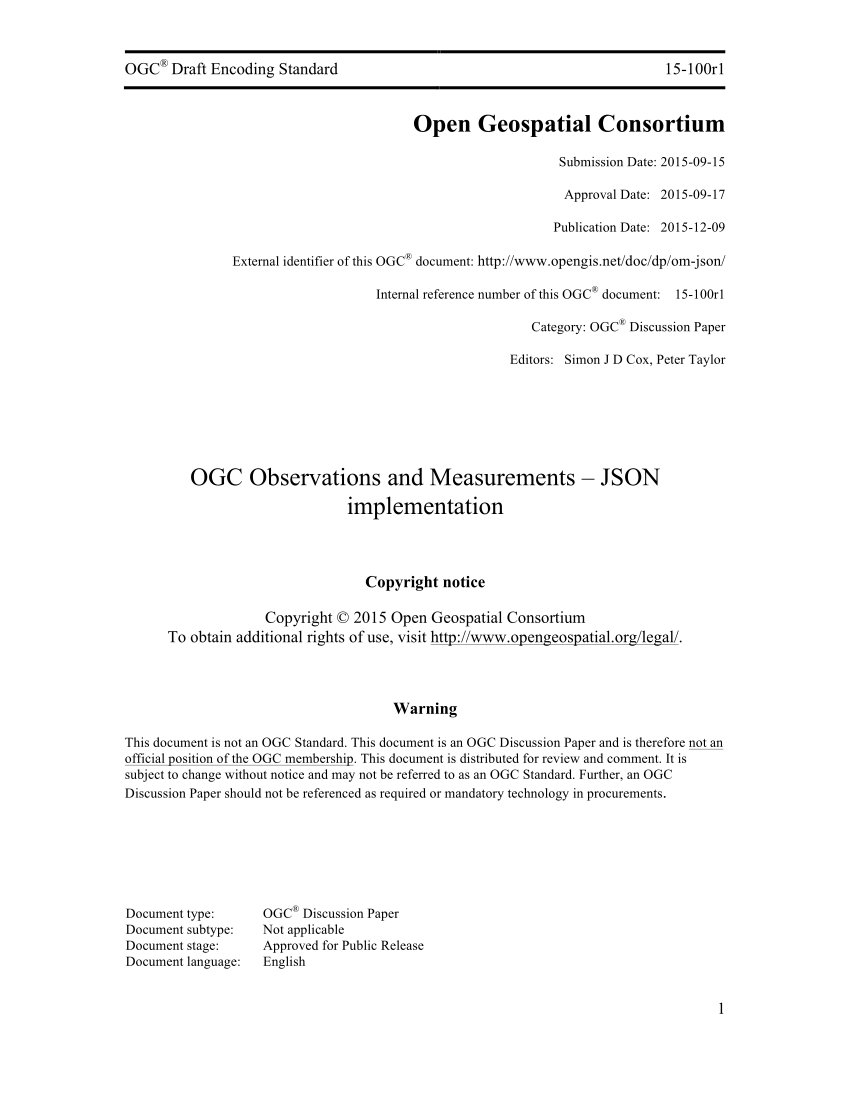 PDF Anbindung von Rasterdatenquellen an einen Sensor Observation Service am Beispiel des NetCDF Formats