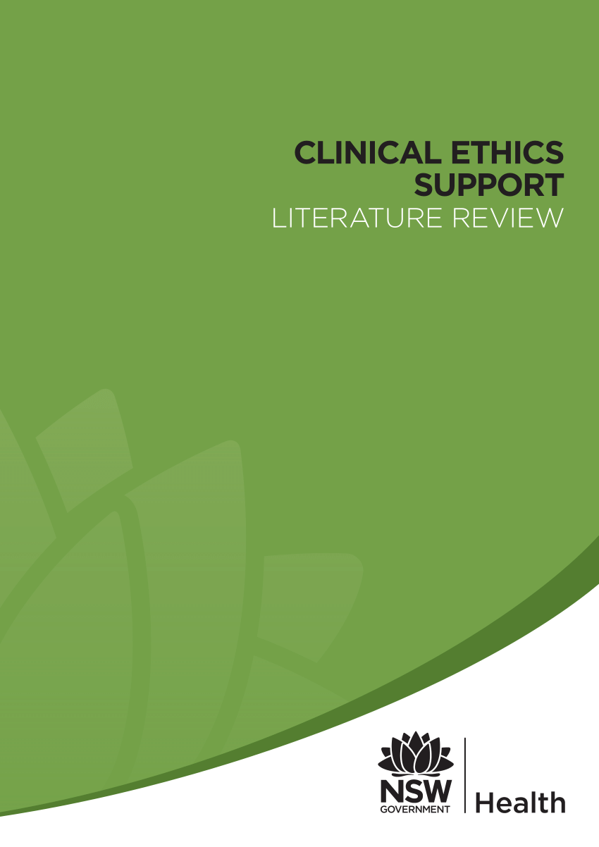 literature review of ethics