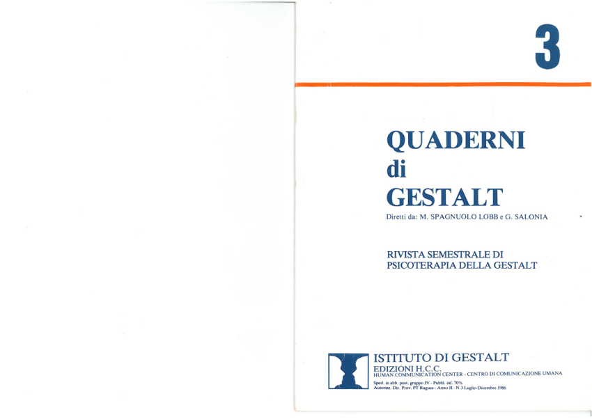 Pdf La Consapevolezza Nella Teoria E Nella Pratica Della Psicoterapia Della Gestalt 6140