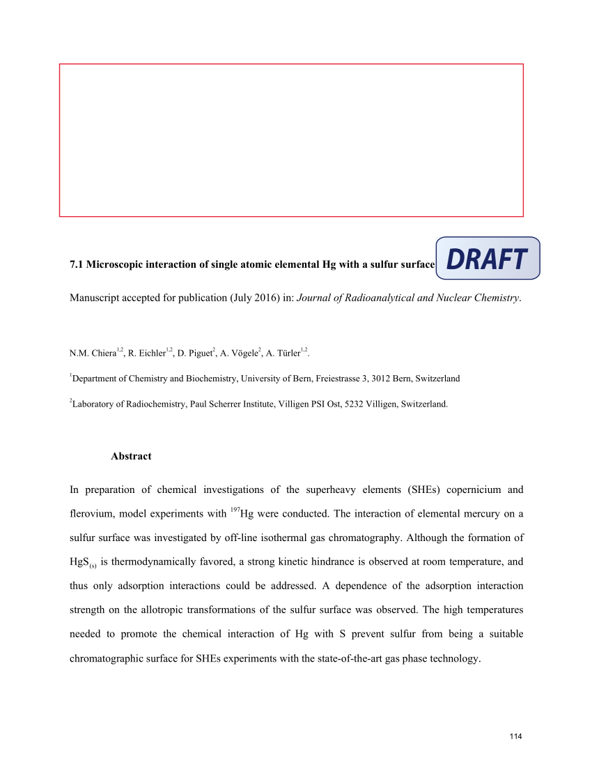 Pdf Microscopic Interaction Of Single Atomic Elemental Hg