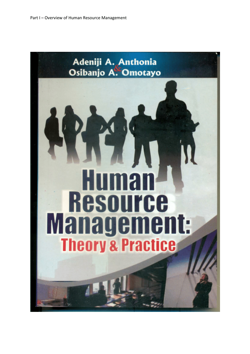 PDF Human Resource Management Theory and Practice