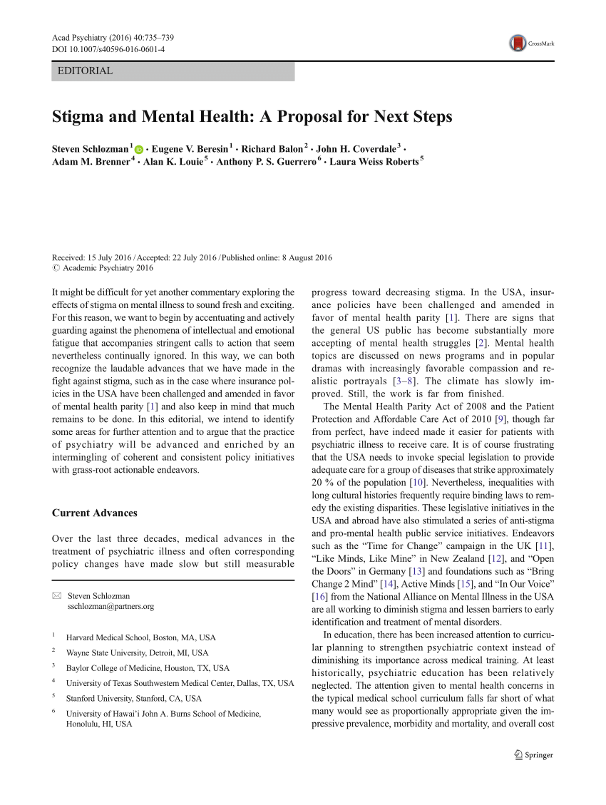mental health research proposal example