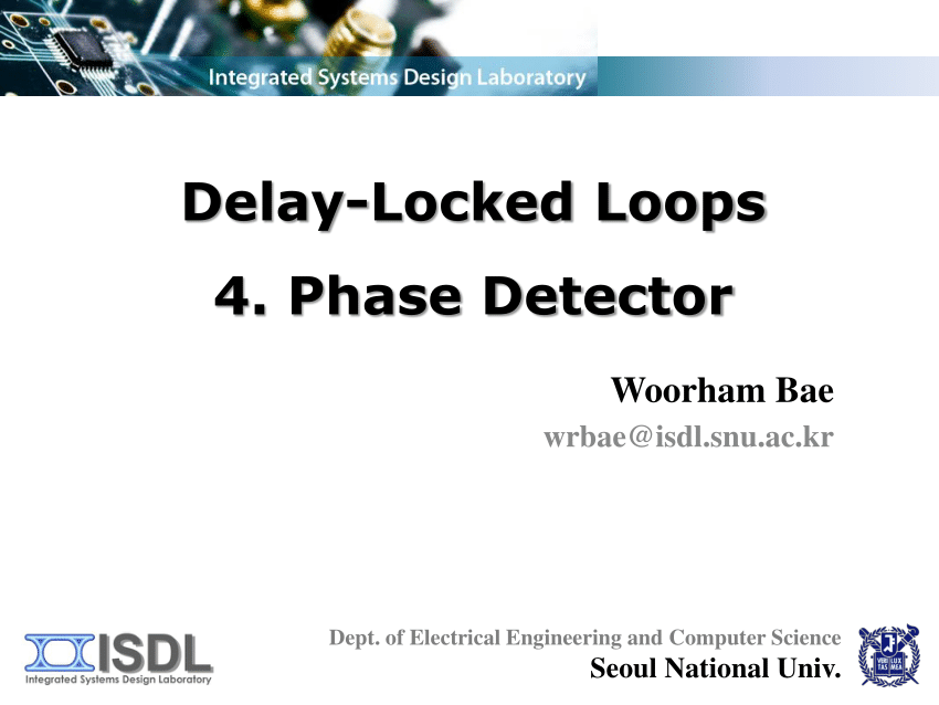 (PDF) DelayLocked Loops Phase Detector