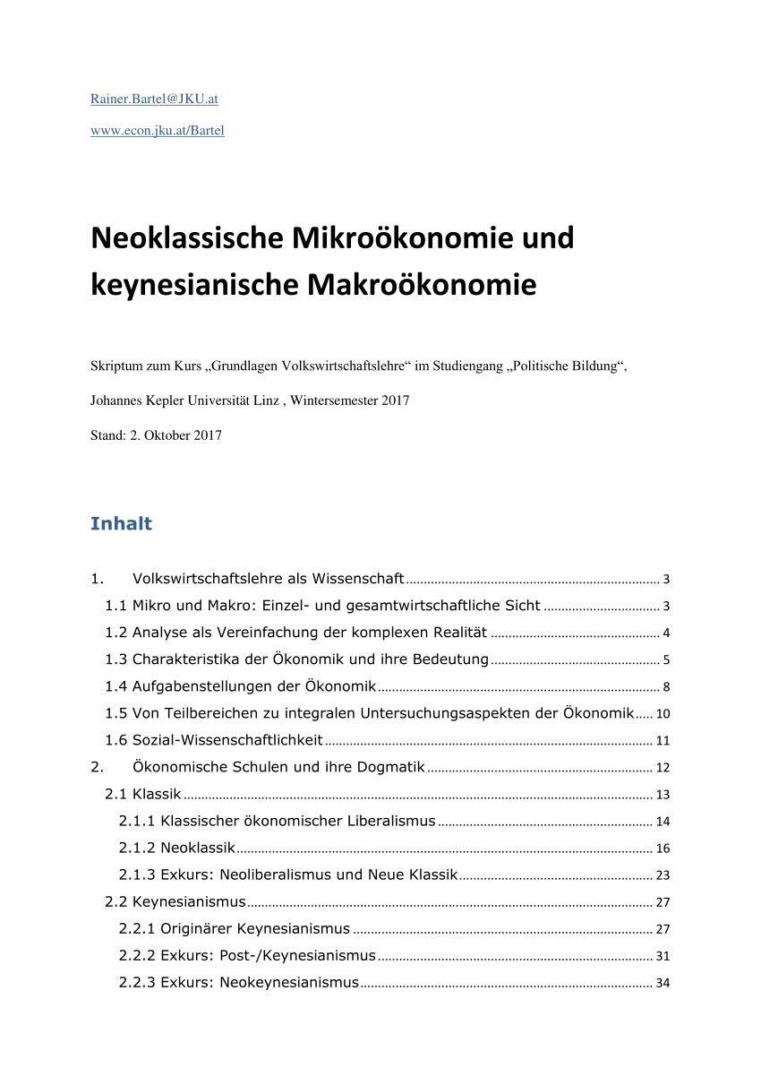 Makrookonomie theorie und politik