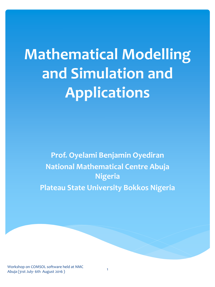 research papers on mathematical modelling