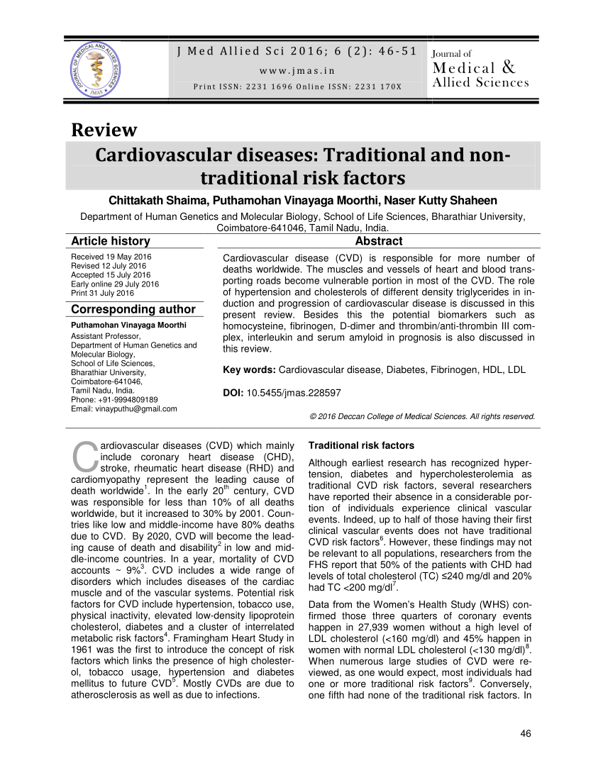 research journal cardiovascular disease
