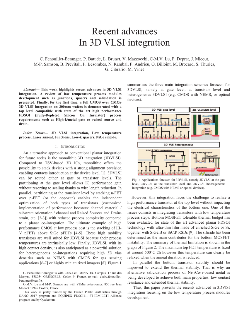 recent research on vlsi