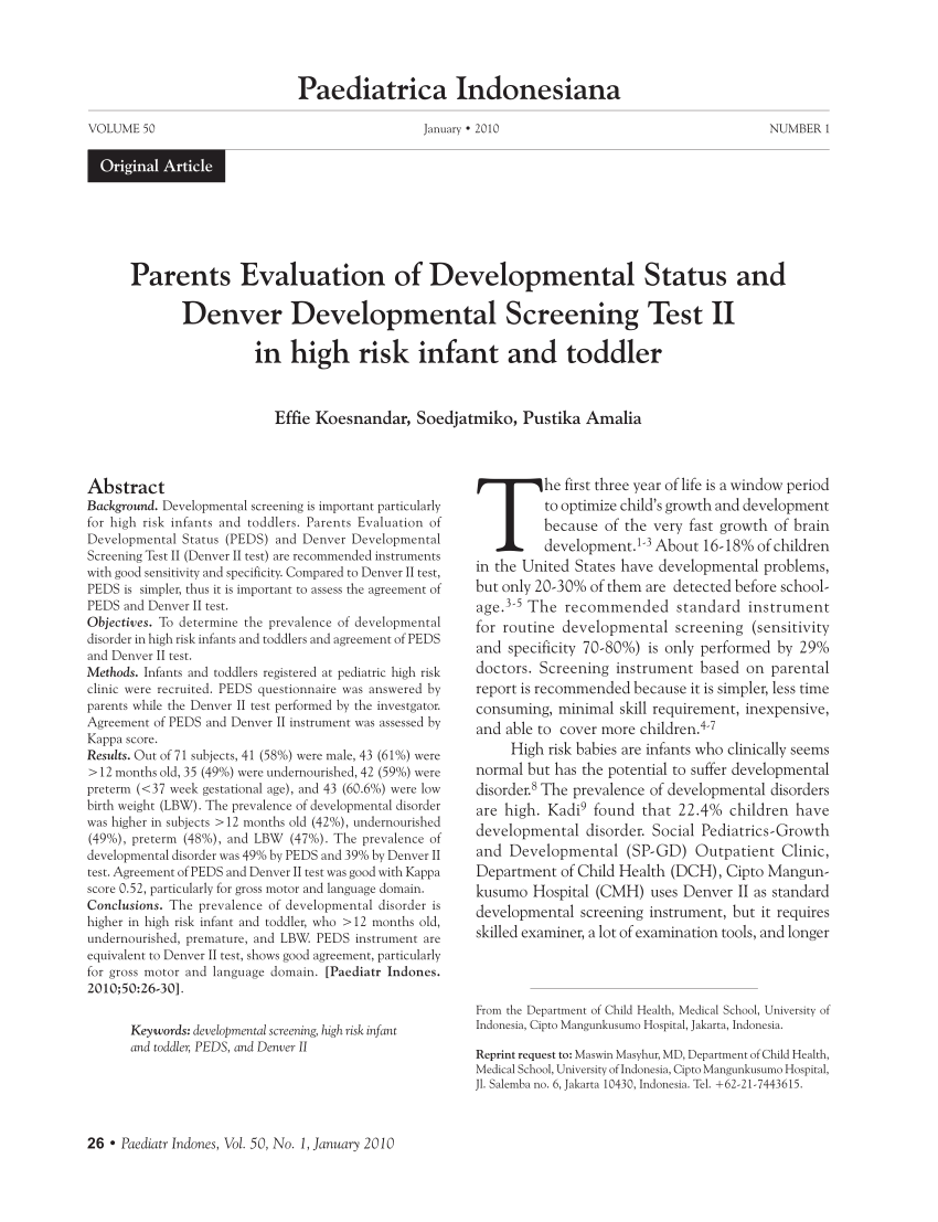 printable denver ii developmental screening test pdf