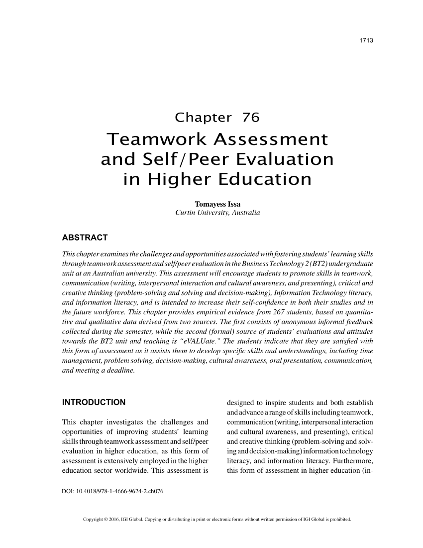 pdf-teamwork-assessment-and-self-peer-evaluation-in-higher-education