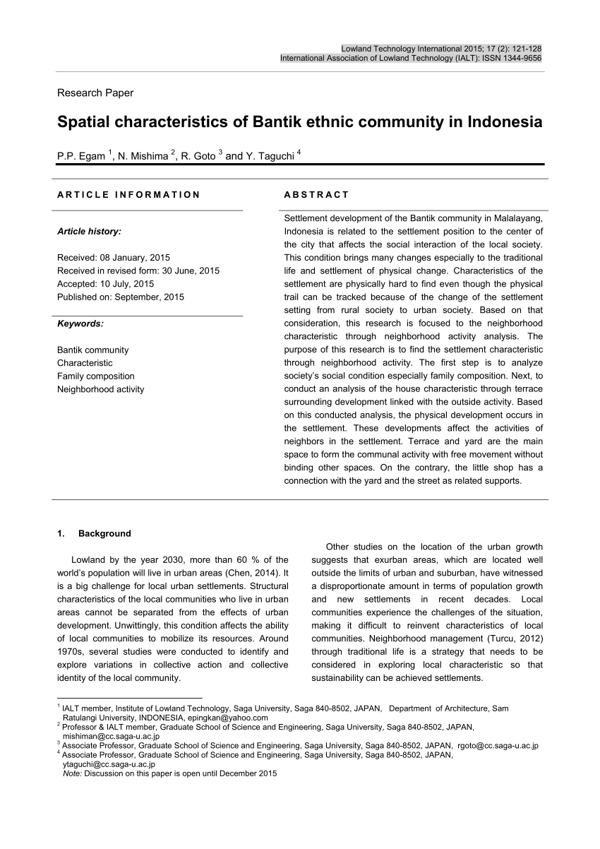 pdf-spatial-characteristics-of-bantik-ethnic-community-in-indonesia