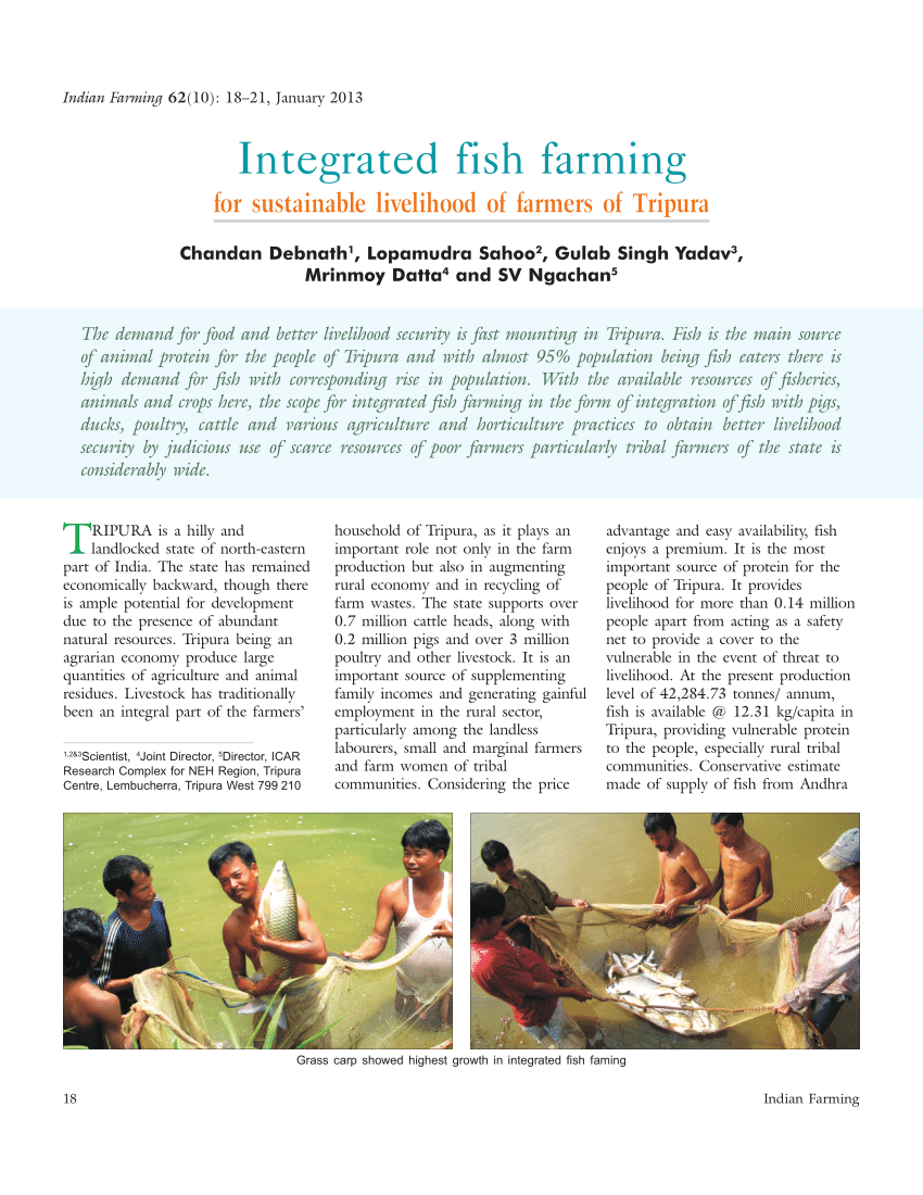 literature review on integrated fish farming