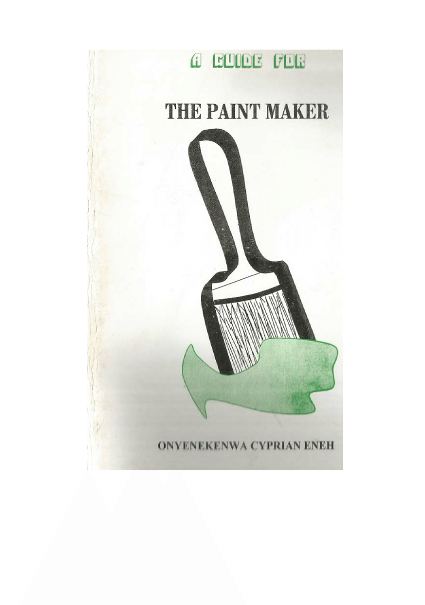 Pdf A Guide For The Paint Maker