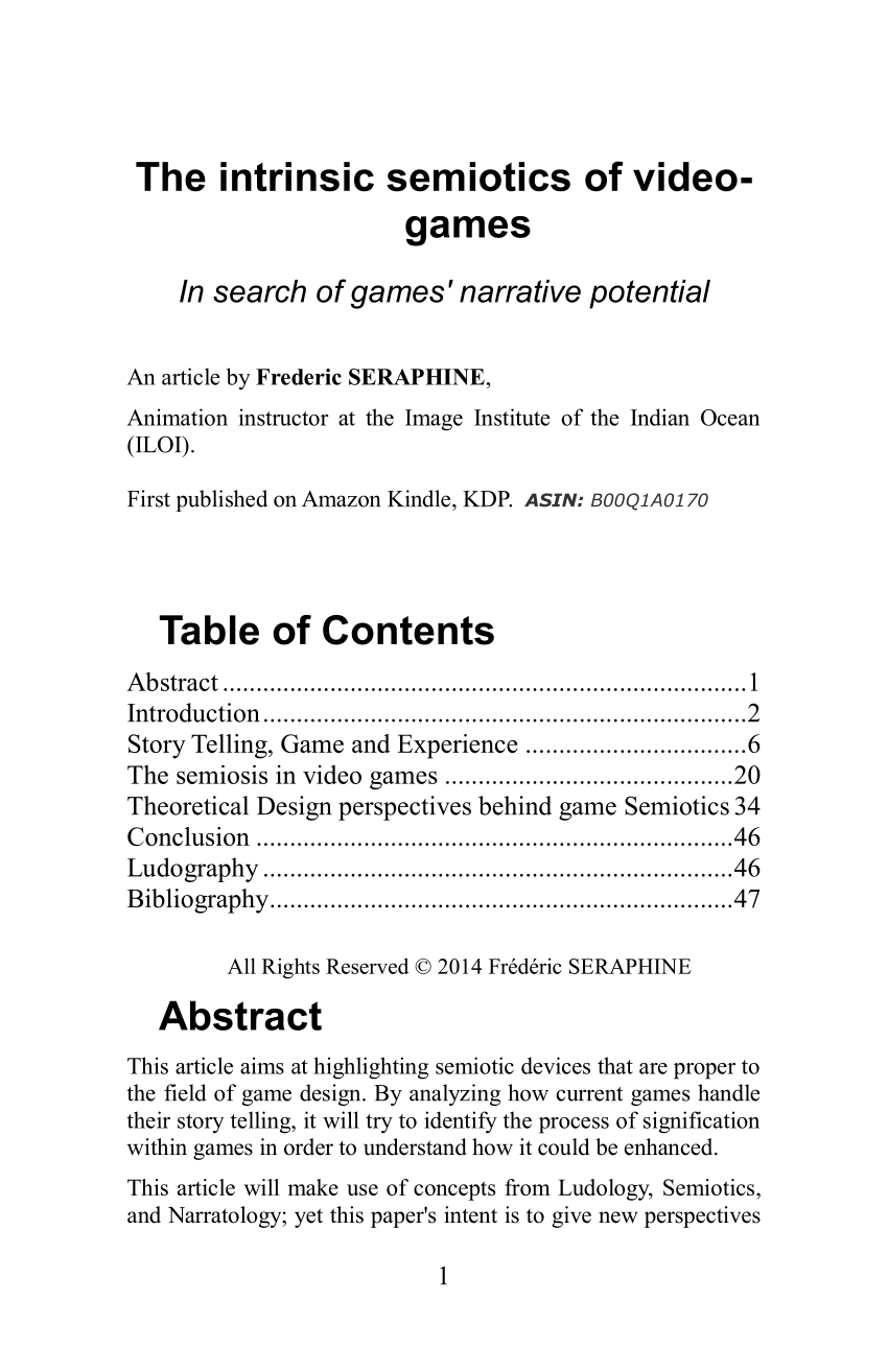 Semicontinuity (A framework of analyzing videogame space)