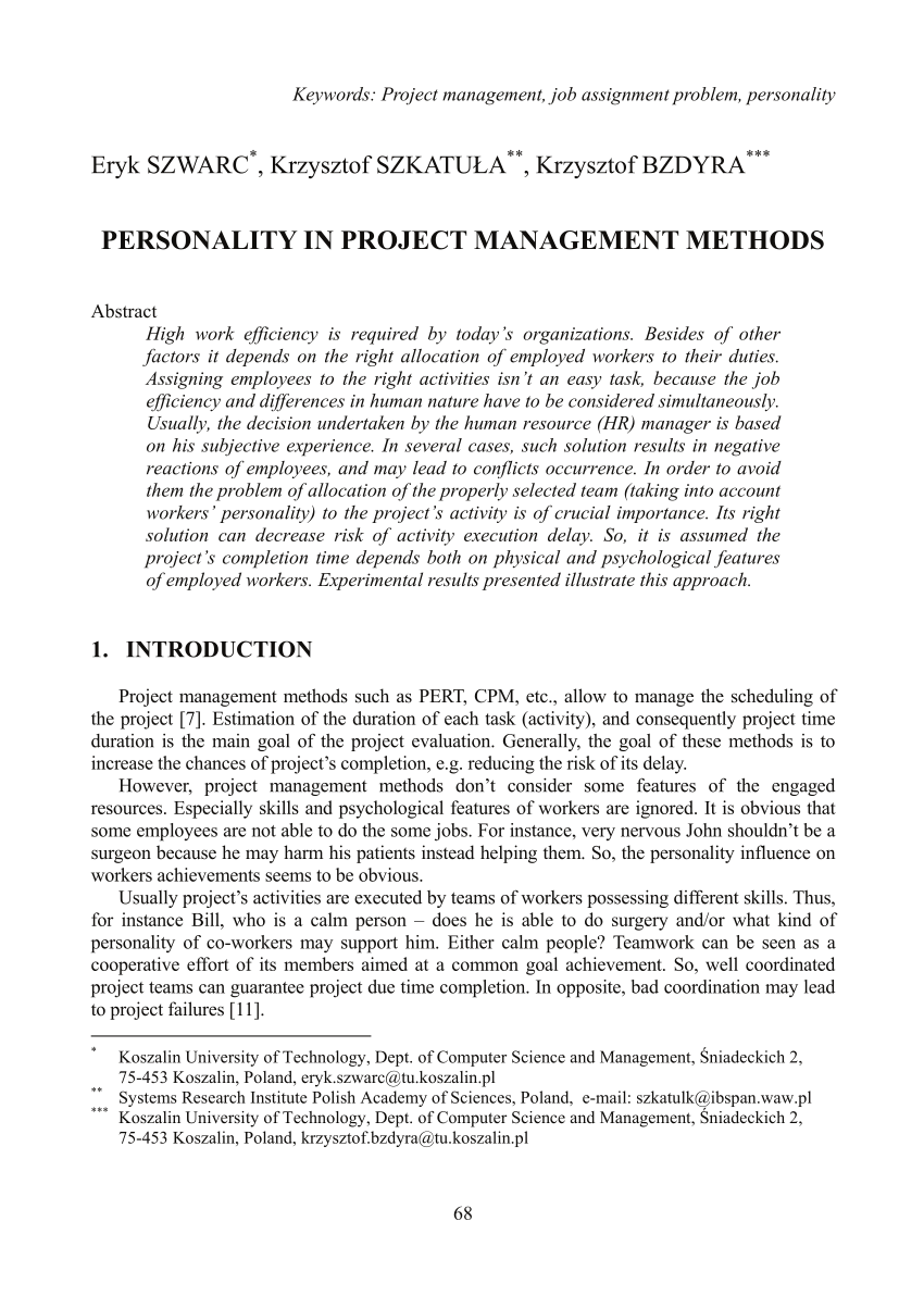 pdf-personality-in-project-management-methods