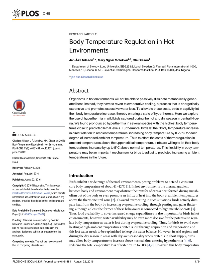 body temperature literature review