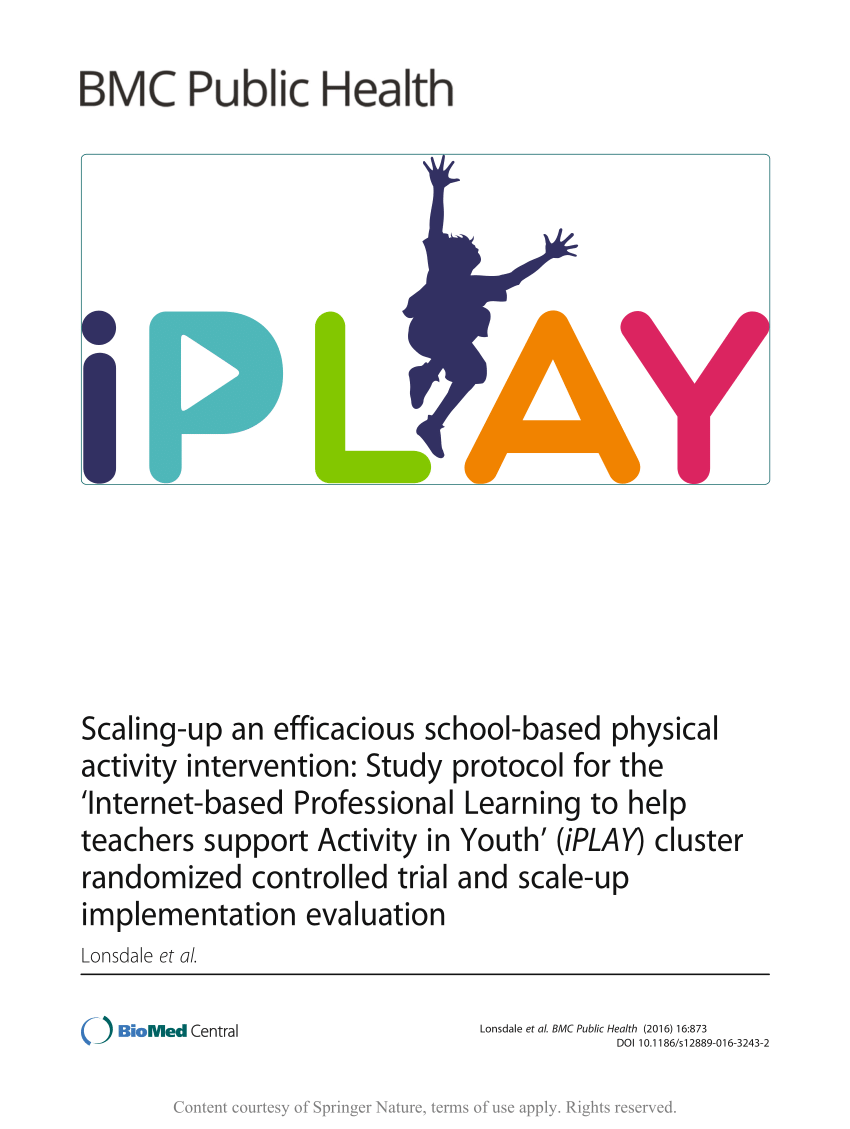 PDF) Scaling-up an efficacious school-based physical activity ...