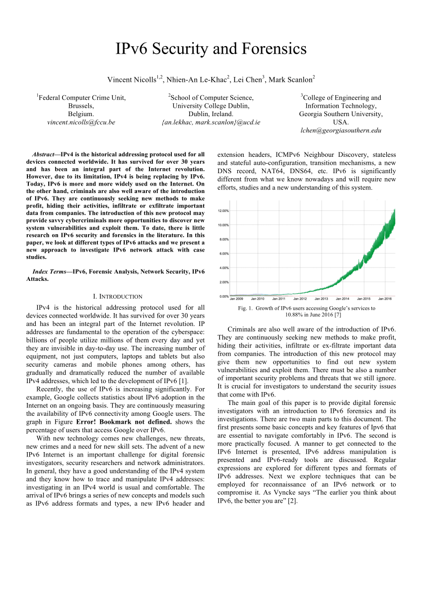 PDF IPv6 Security and Forensics