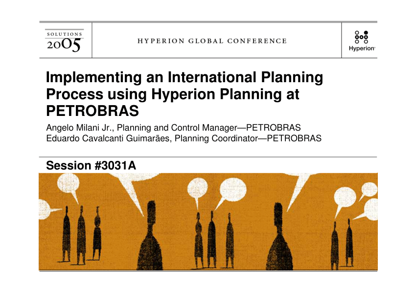 (PDF) Implementing an International Planning Process using Hyperion