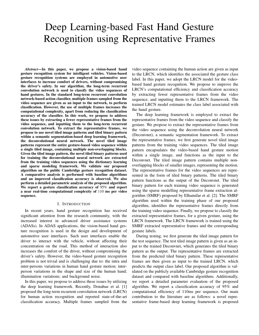 hand gesture recognition using deep convolutional neural networks