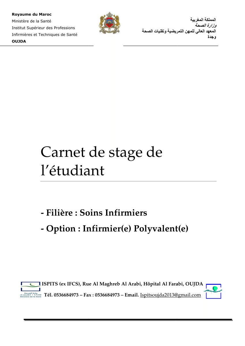 (PDF) Carnet de stage infirmier polyvalent
