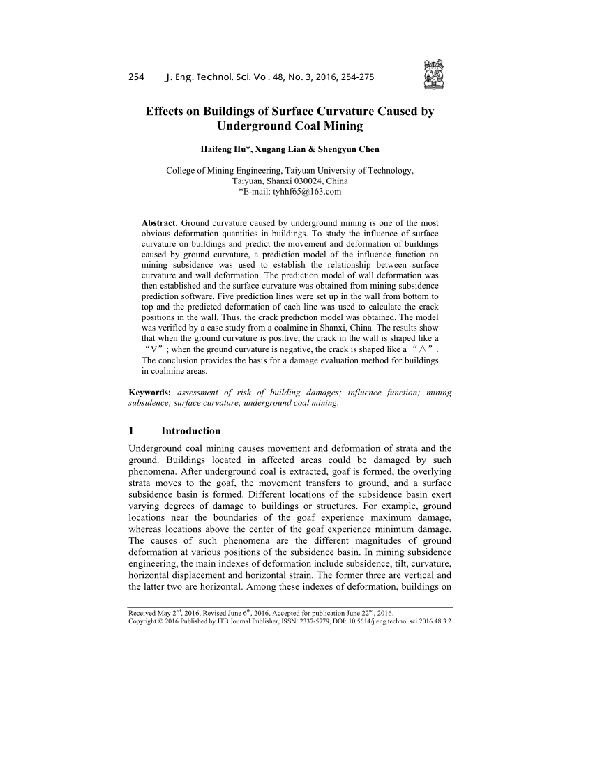 PDF) Effects on Buildings of Surface Curvature Caused by 