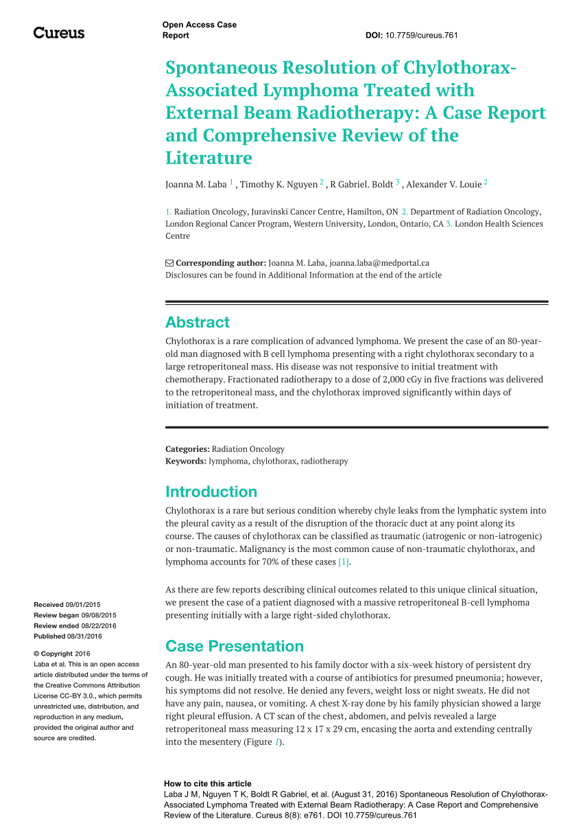 literature review of radiotherapy