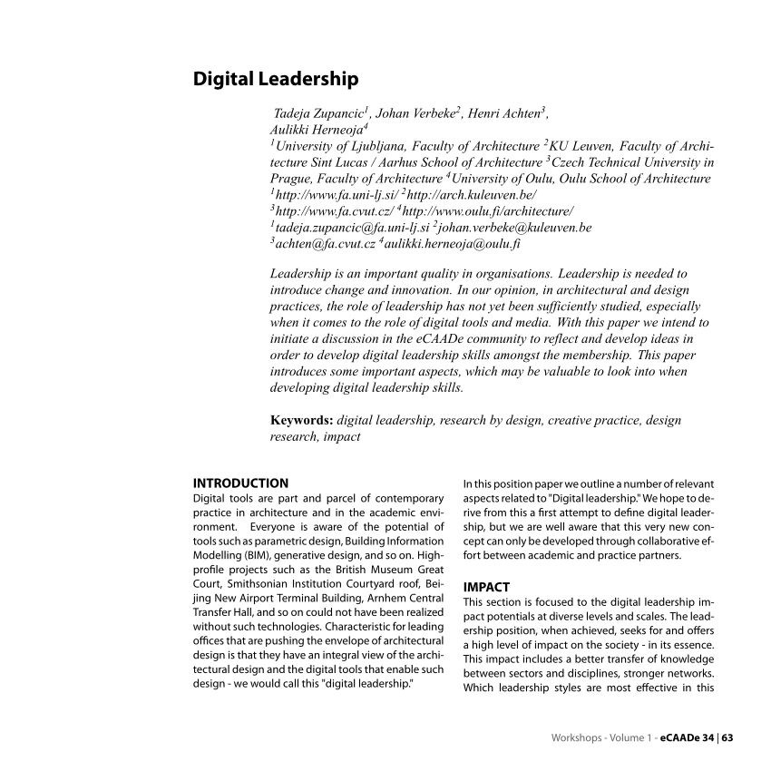 digital leadership literature review