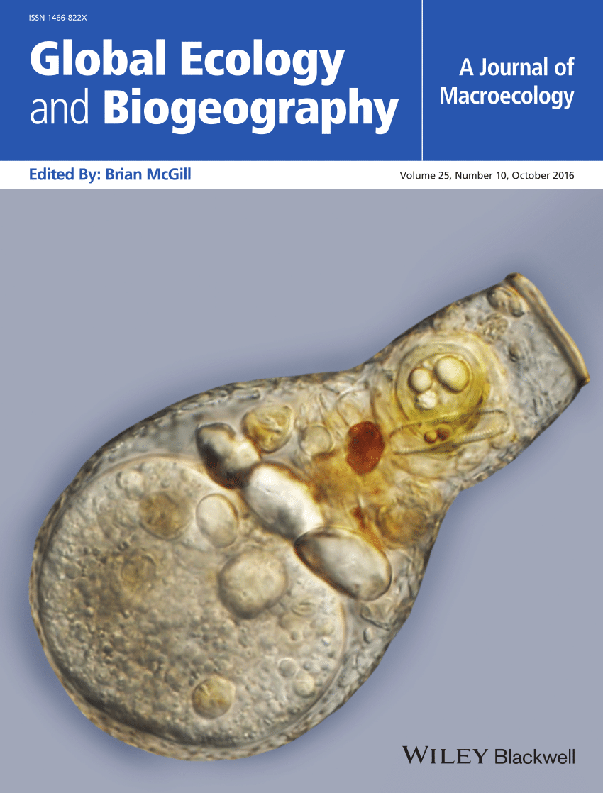 Pdf Front Cover In The Journal Global Ecology And Biogeography