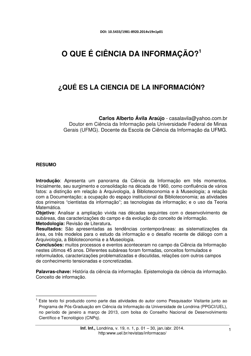 PDF) O CIENTISTA R: NOVAS DEMANDAS NA COMUNICAÇÃO DA CIÊNCIA