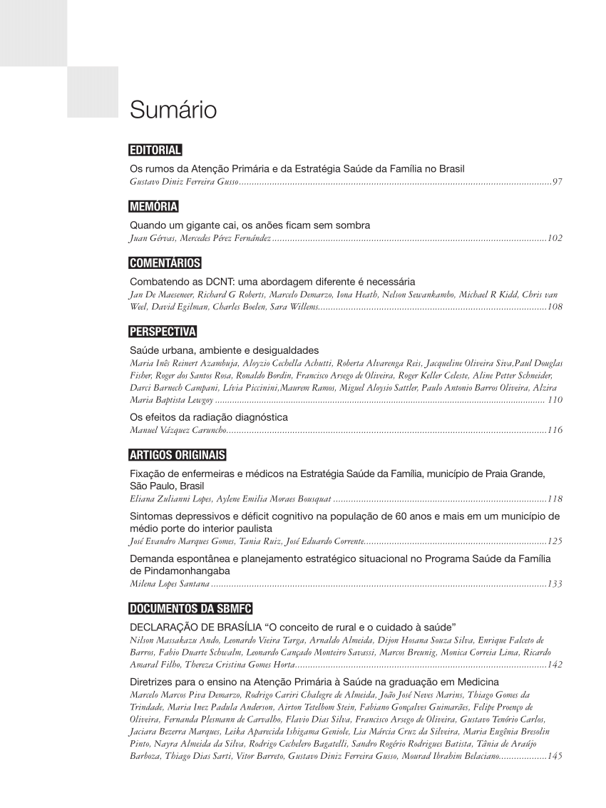 (PDF) Sumário Summary Sumario