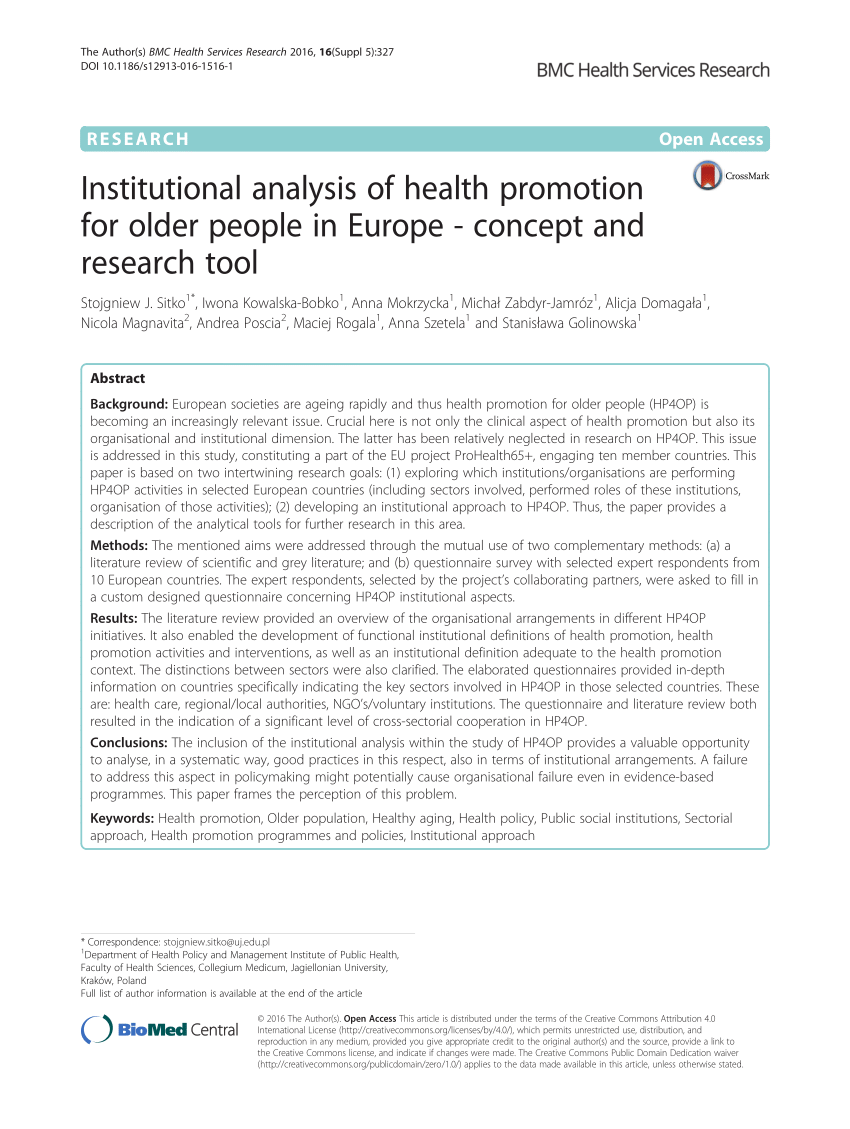 health promotion concept analysis