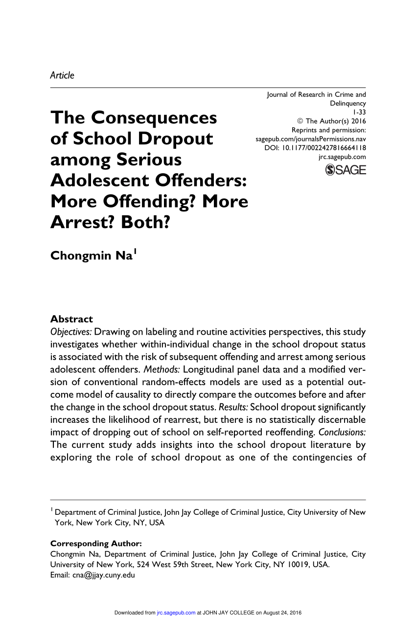 case study on school dropout