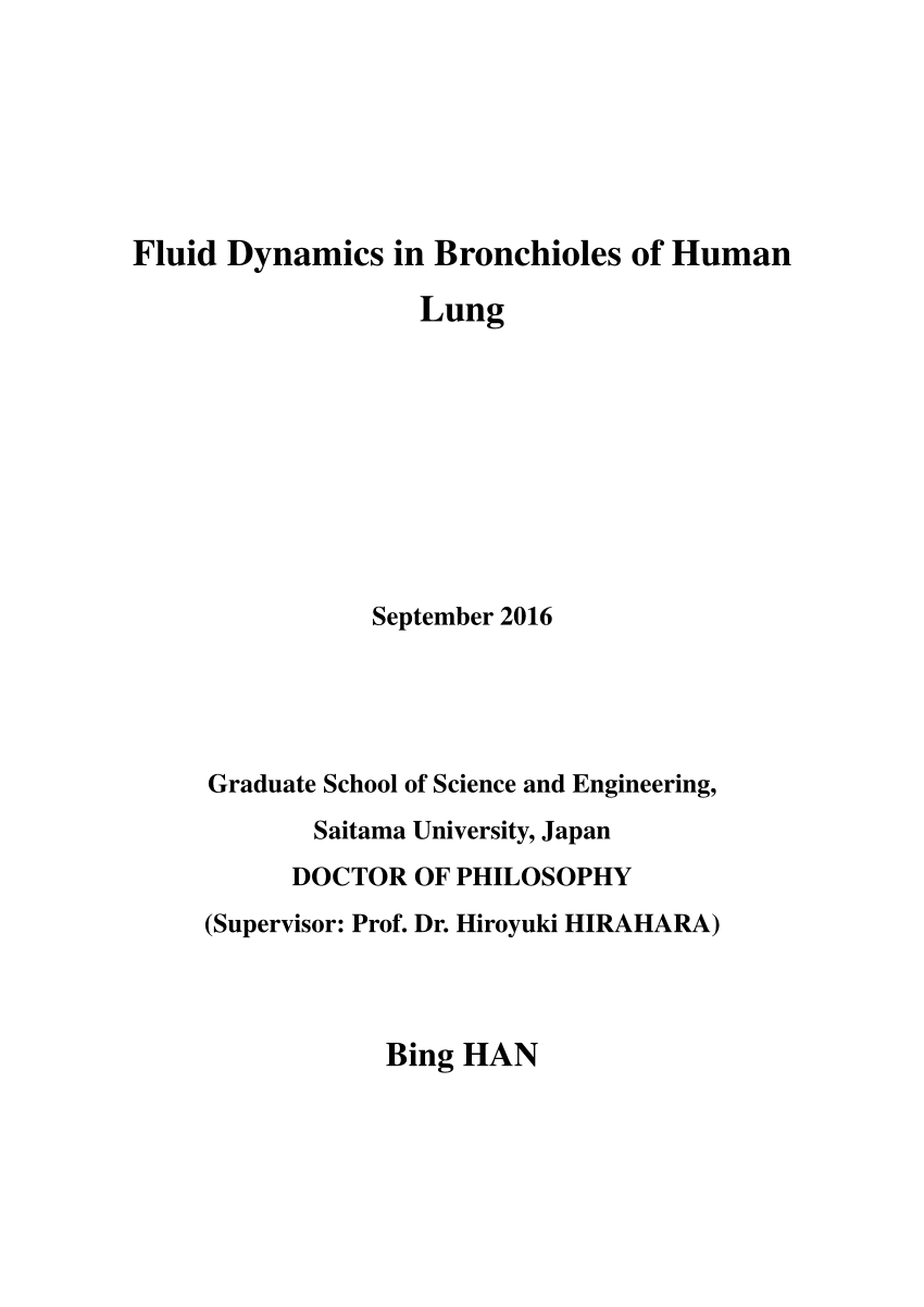 Phd thesis fluid dynamics