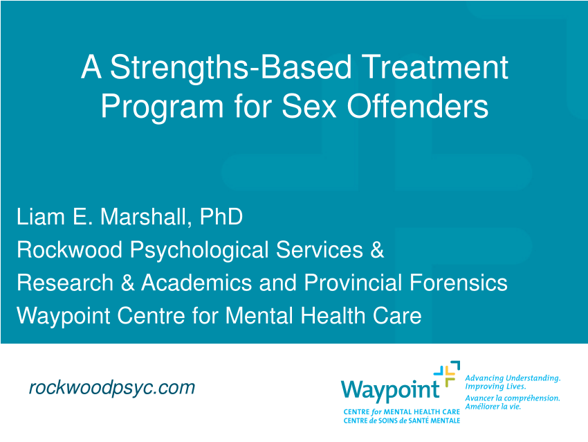 Pdf A Strengths Based Approach To The Treatment Of Sexual Offenders Presented At The Iatso