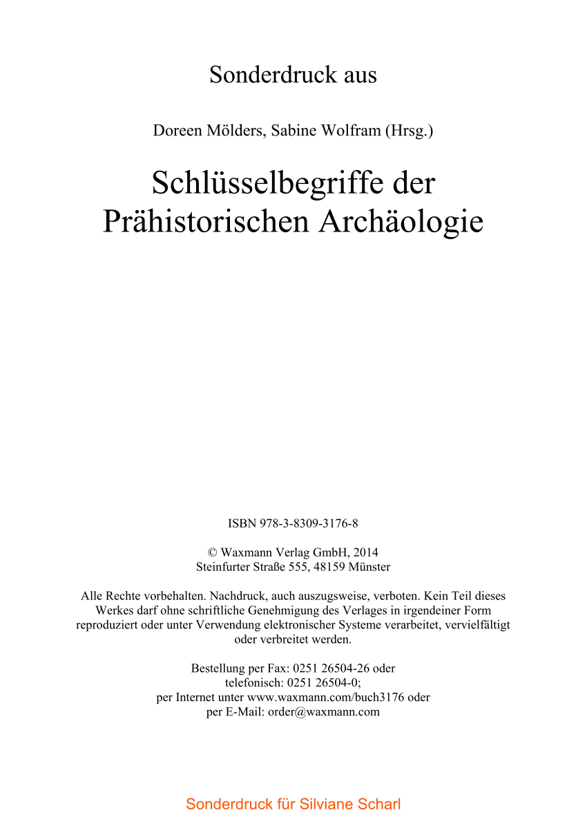 Pdf Neolithisierung In D Molders S Wolfram Hrsg