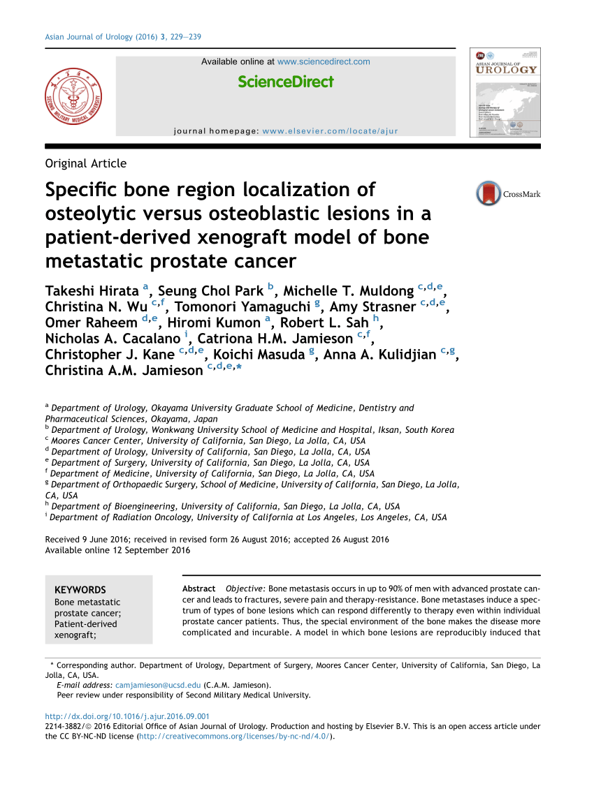 PDF) Specific bone region localization of osteolytic versus ...