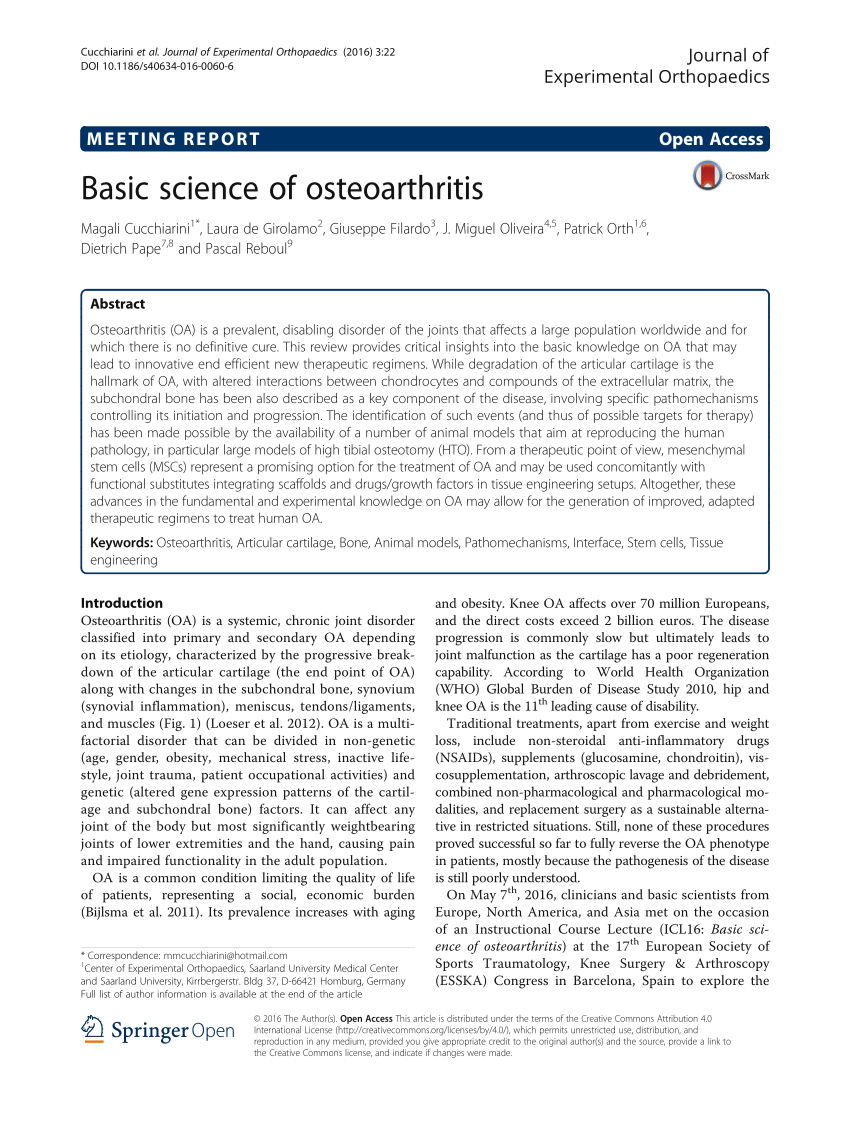 phd thesis on osteoarthritis