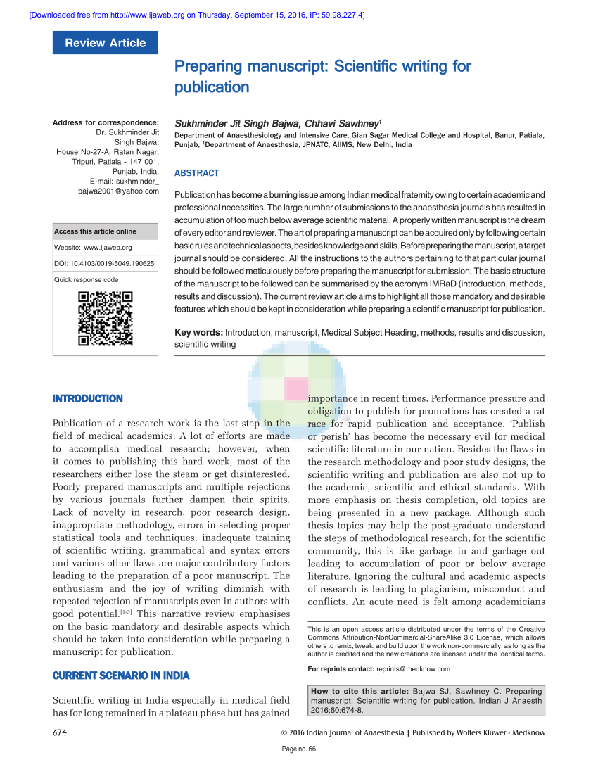 research manuscript example pdf