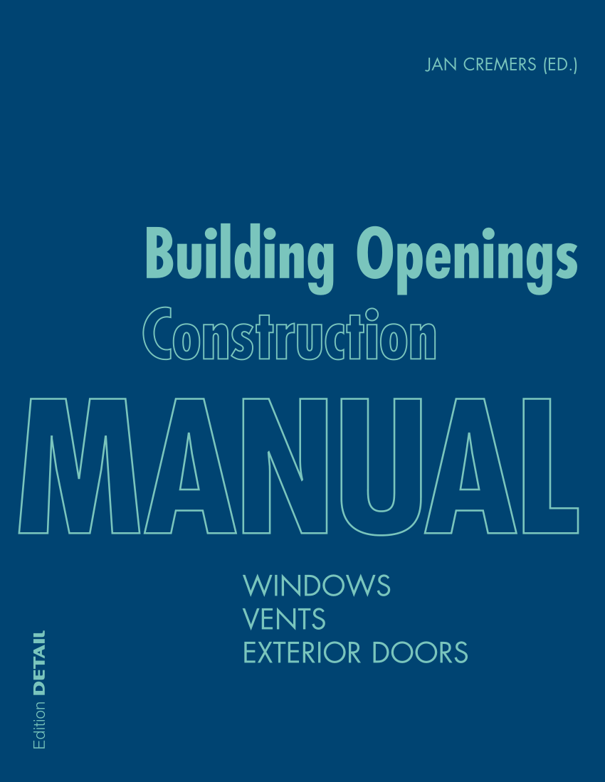 Pdf Building Openings Construction Manual