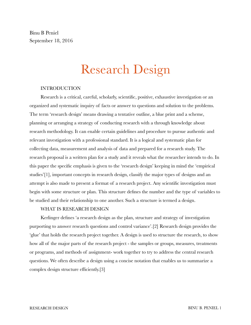 research design in dissertation